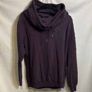 Nike Men's Dark Purple Quilted Sweater